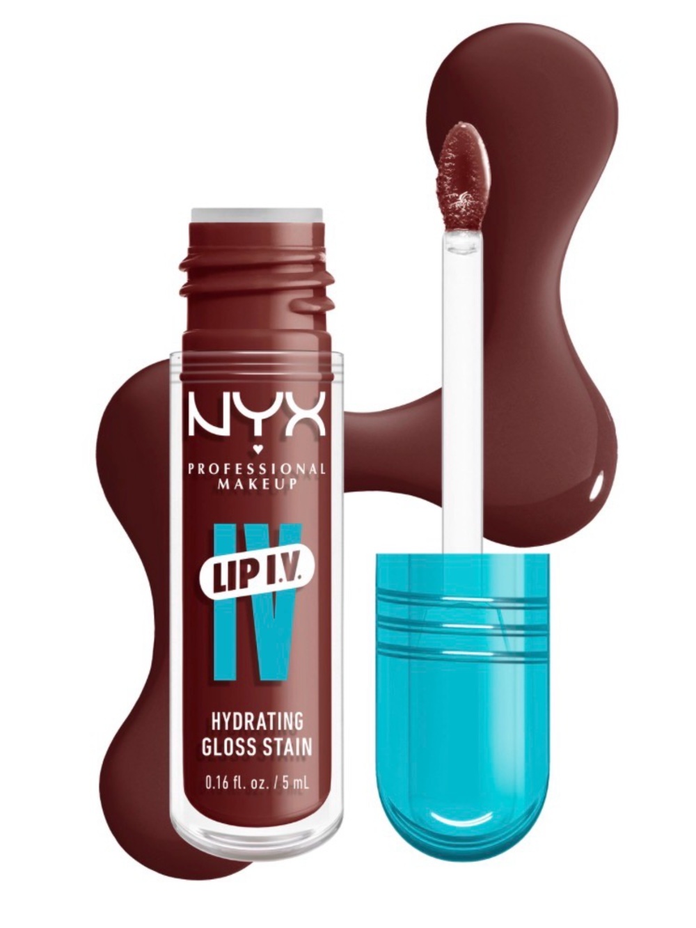BUY NOW NYX Lip I.V. Hydrating Lip Gloss Stain - Mocha Me Wet